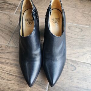 John Fluevog Fast Cars Drifting Black Women's Ankle Boots